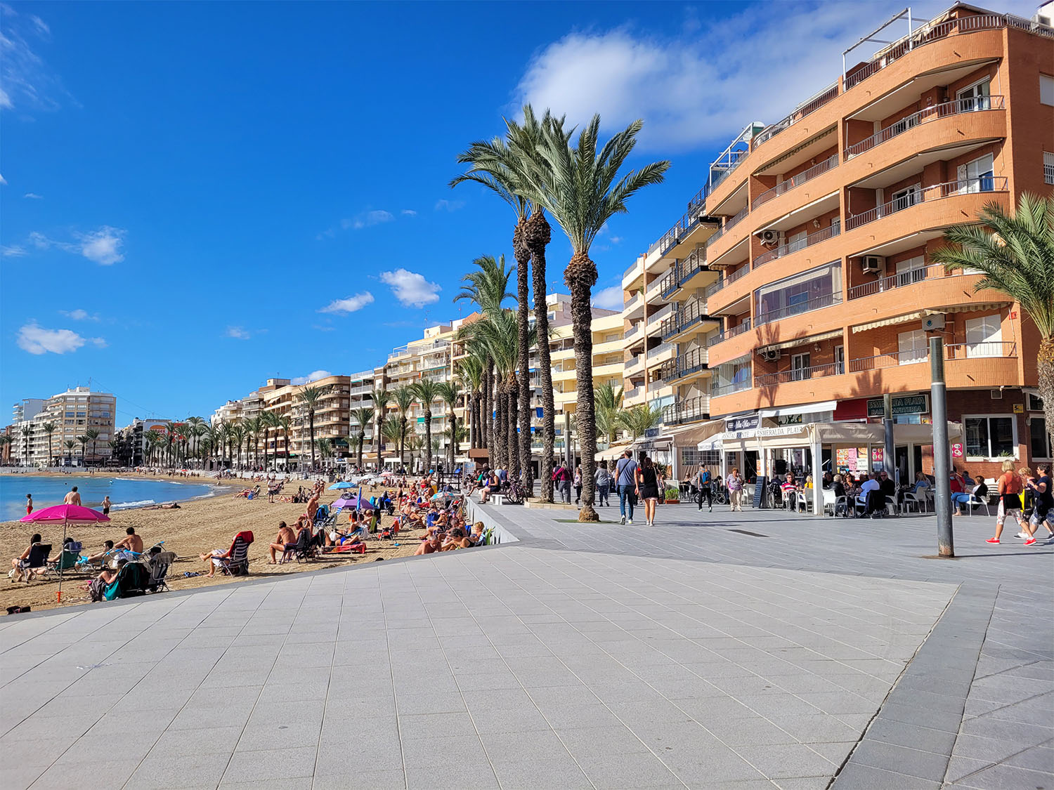 Strandpromenaden Torrevieja.